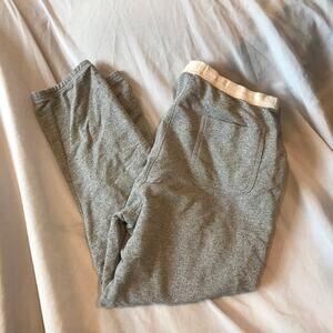 Old Navy Gray Sweatpants with Cream Waistband